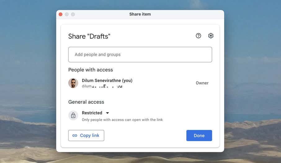 كيفية إعداد واستخدام Google Drive في نظام التشغيل macOS الصورة 13