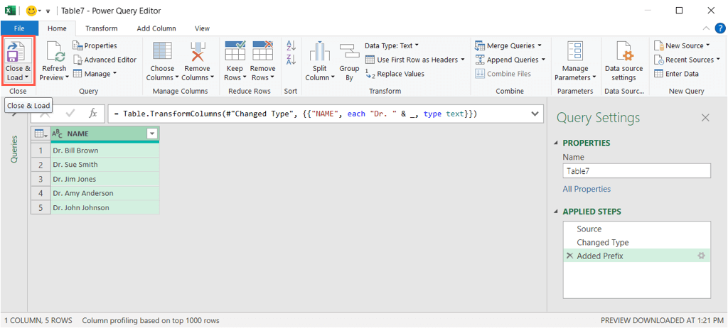 كيفية استخدام Power Query في Microsoft Excel لتحرير الصورة النصية 12