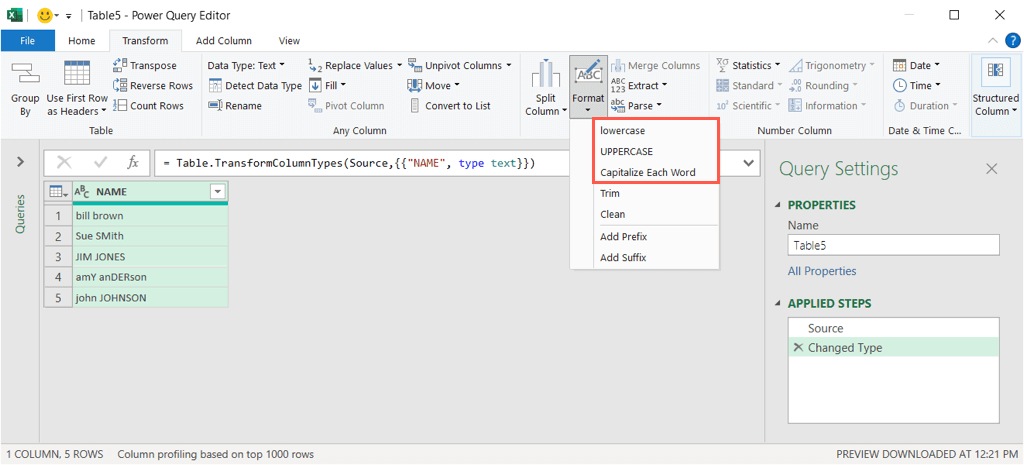 كيفية استخدام Power Query في Microsoft Excel لتحرير الصورة النصية 4