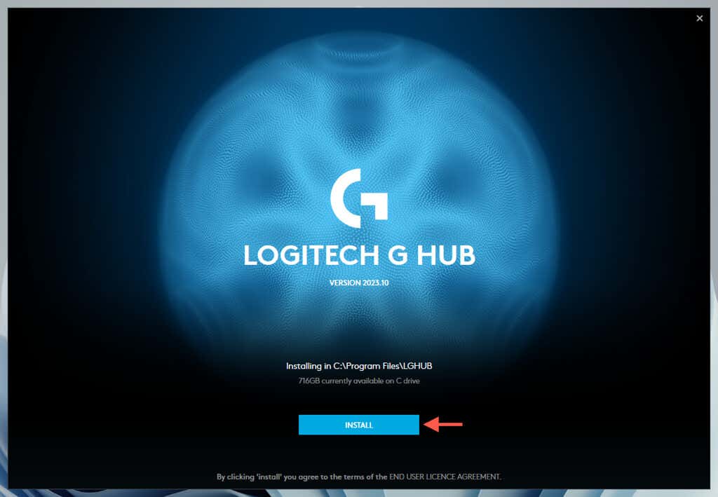 Logitech G Hub لا يفتح في Windows؟ 10 إصلاحات لتجربة الصورة 13