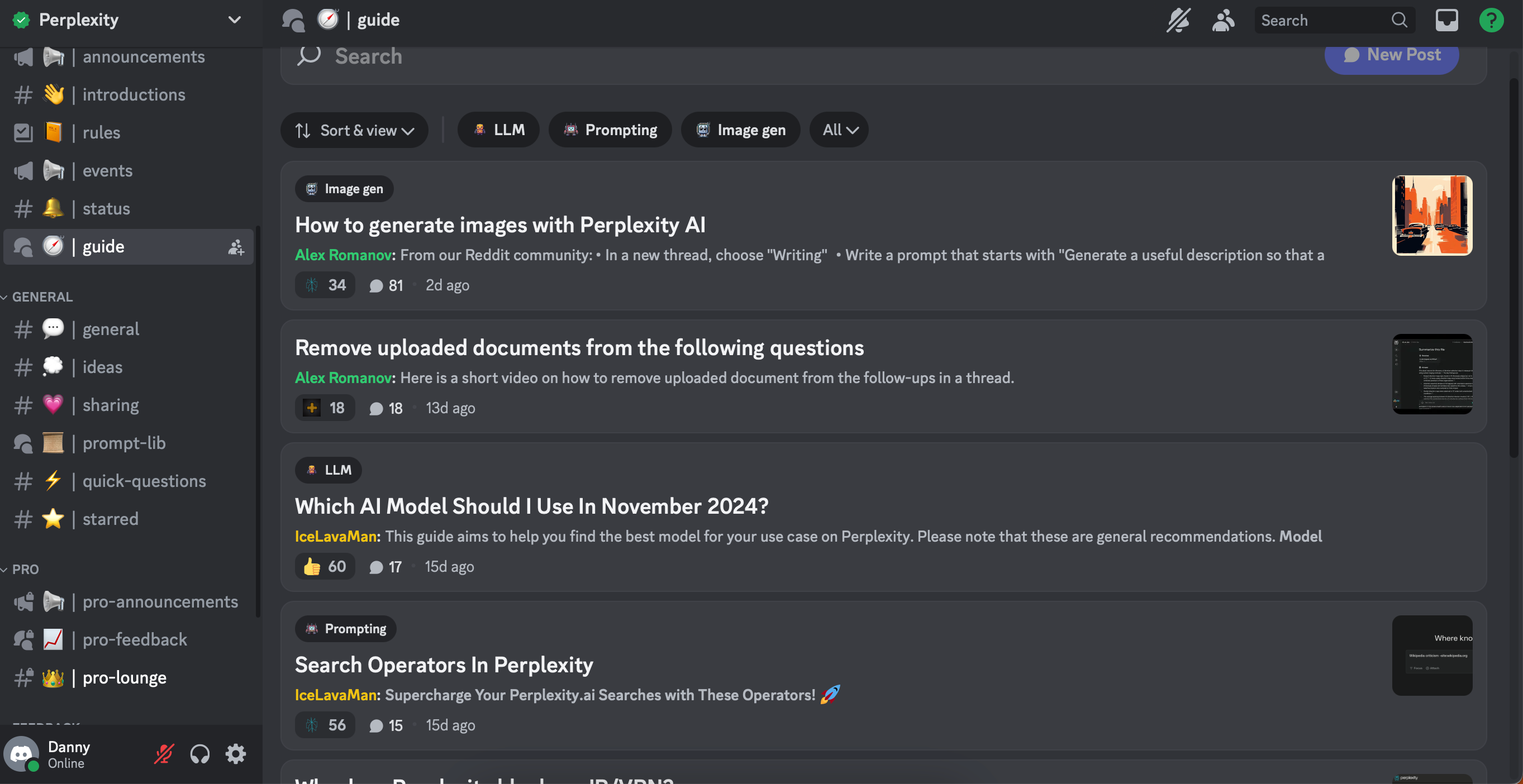 قناة Discord لـ Perplexity Pro