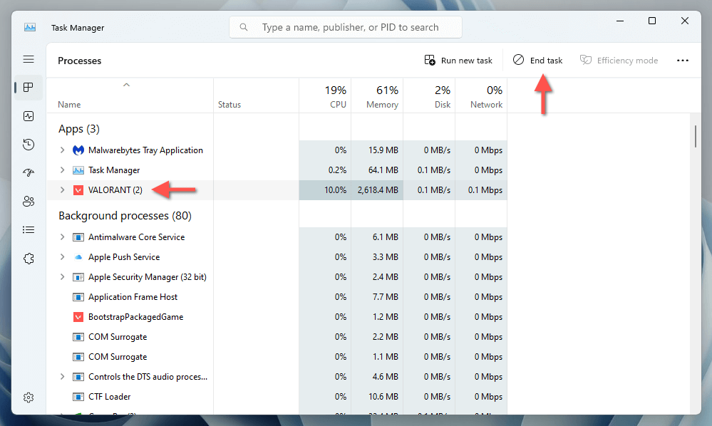 Valorant لا يتم تشغيله أو العمل في نظام التشغيل Windows 11؟ 12 طريقة لإصلاح الصورة 2