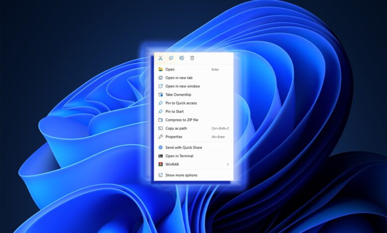 قائمة سياق النقر بزر الماوس الأيمن في نظام التشغيل Windows 11 سيئة: إليك كيفية استعادة القائمة الكلاسيكية