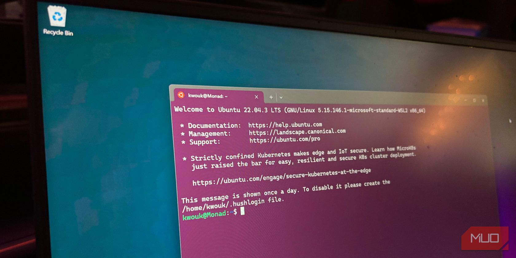 يعمل Ubuntu عبر نظام Windows الفرعي لنظام Linux