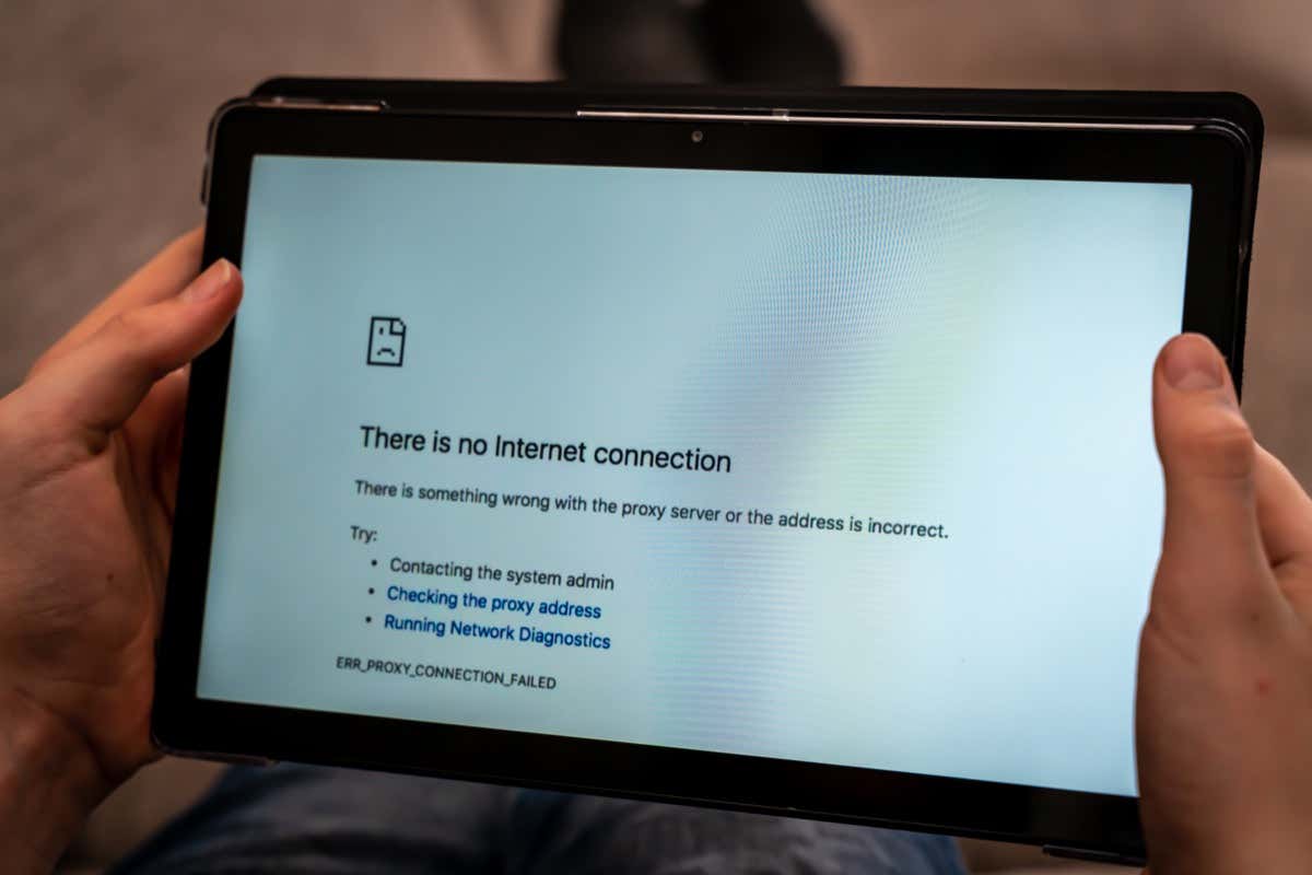 كيفية إصلاح “err_internet_disconnected” صورة الخطأ 1