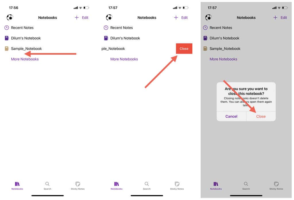 كيفية حذف دفتر ملاحظات في صورة Microsoft Onenote 7