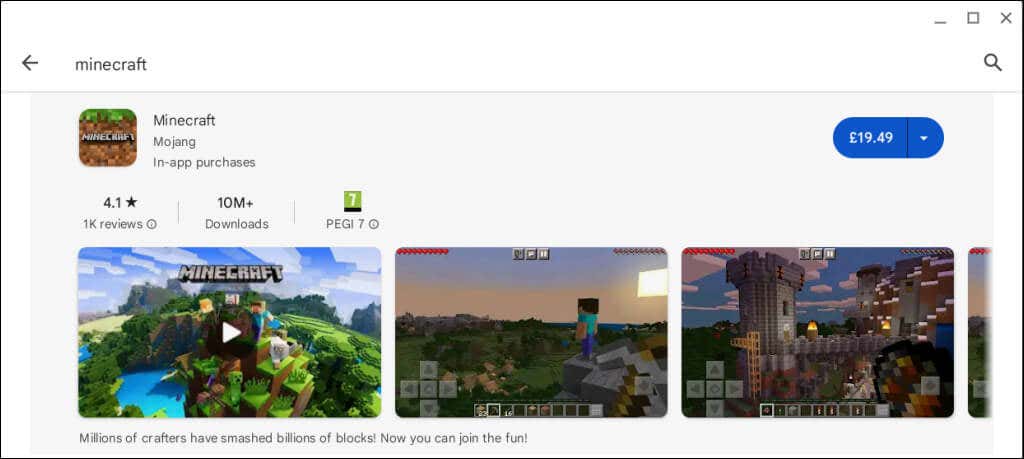 كيفية الحصول على Minecraft على صورة Chromebook 2