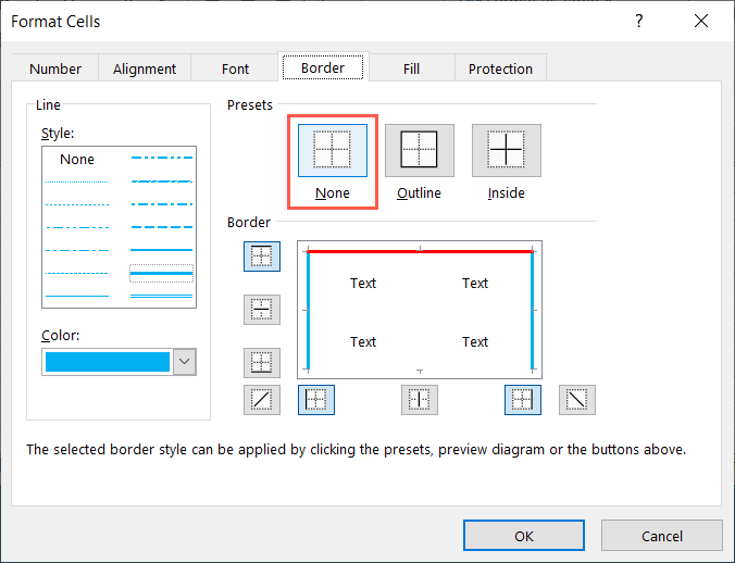 كيفية إضافة وتخصيص الحدود في صورة Microsoft Excel 14