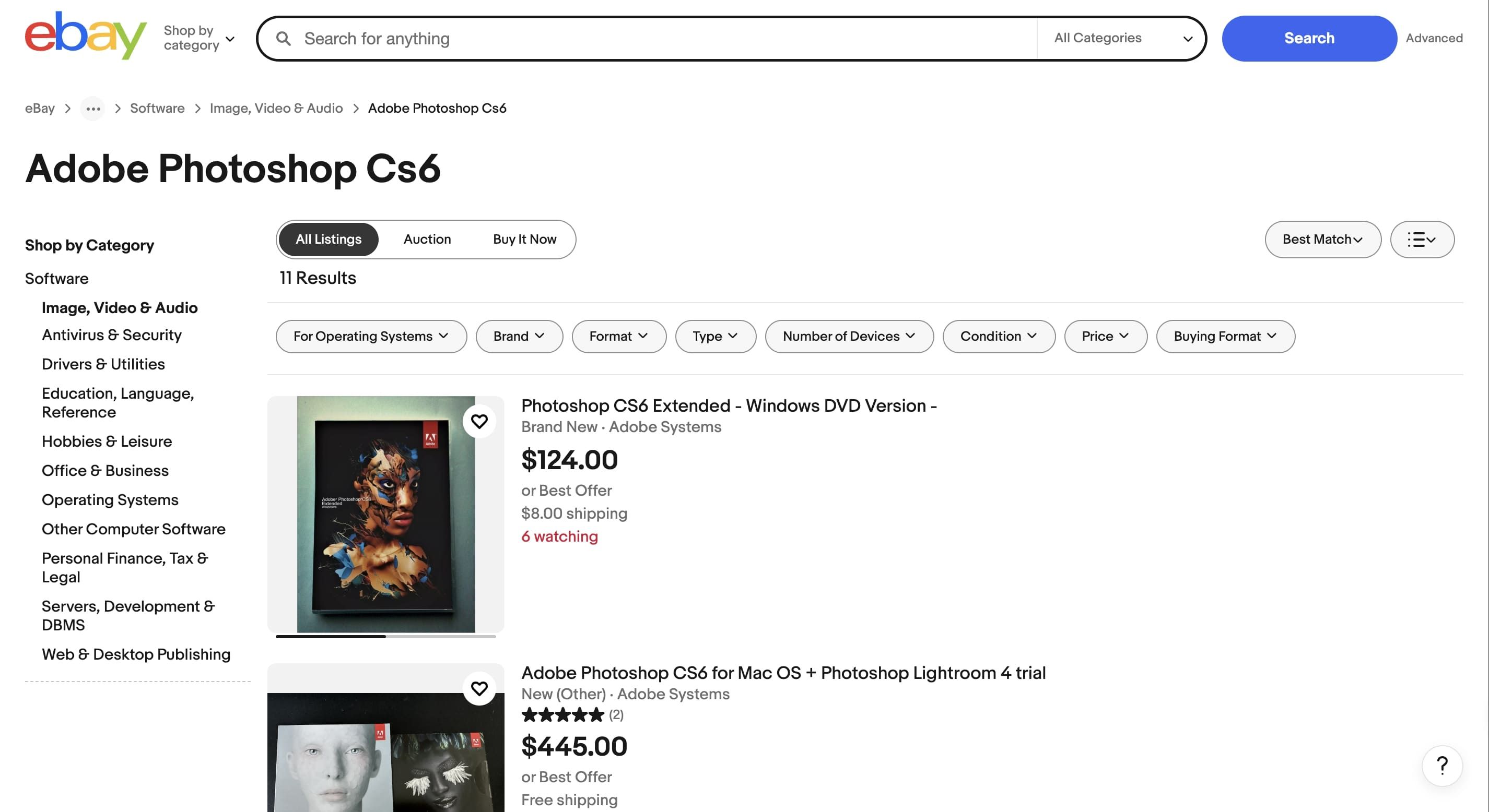 Adobe CS6 للبيع على eBay