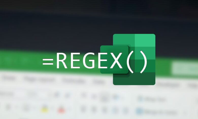 كيف أستخدم وظائف regex الخاصة بـ Excel لتشغيل لعبة البحث الخاصة بي