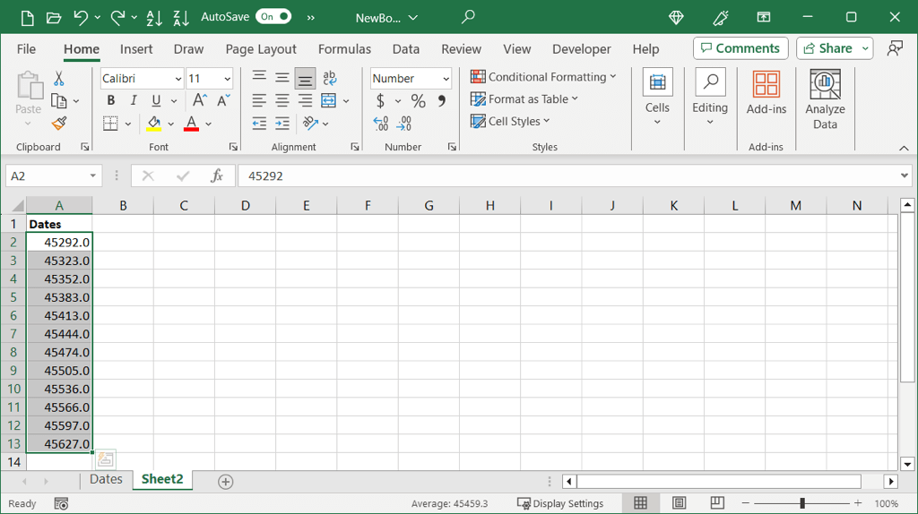 كيفية تحويل التواريخ إلى الأرقام في Microsoft Excel Image 13