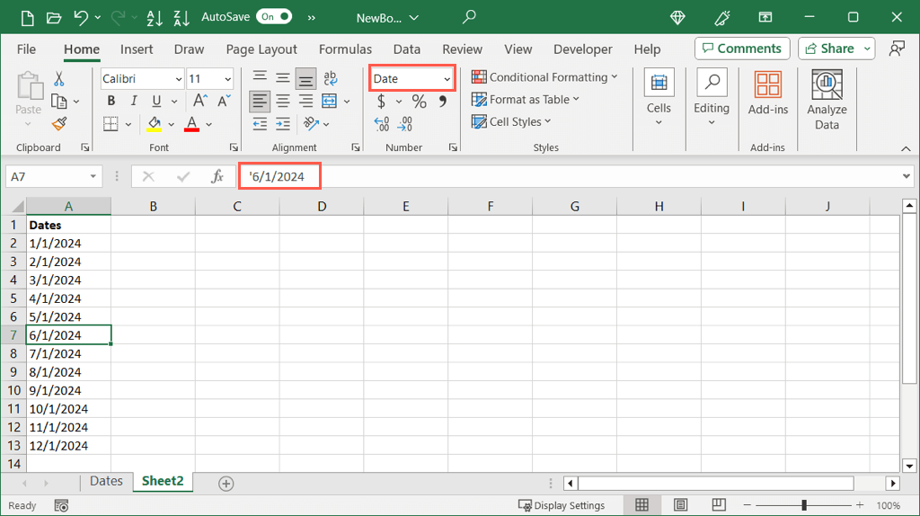 كيفية تحويل التواريخ إلى الأرقام في Microsoft Excel Image 2