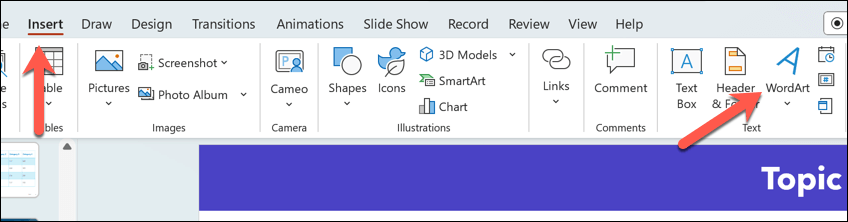 كيفية منحنى النصوص في Microsoft Powerpoint Image 2