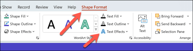 كيفية منحنى النصوص في Microsoft Powerpoint Image 5