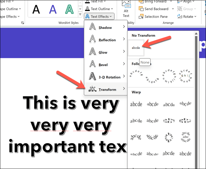 كيفية منحنى النصوص في Microsoft Powerpoint Image 8