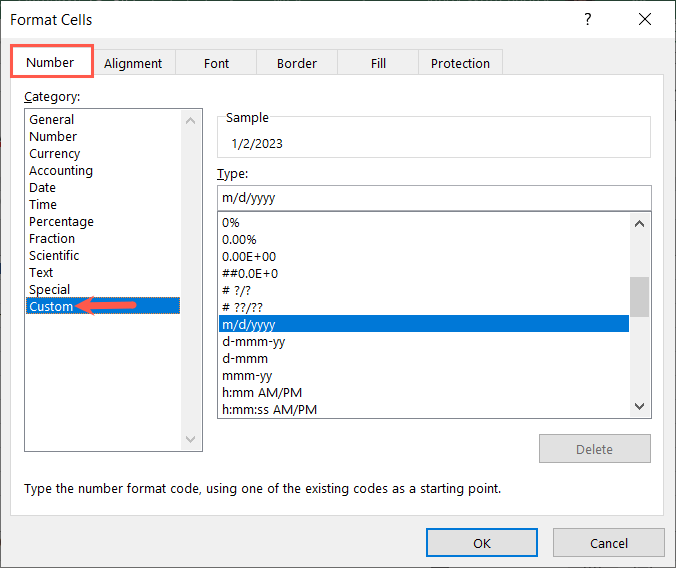 كيفية إظهار التواريخ كأيام من الأسبوع في Microsoft Excel Image 3