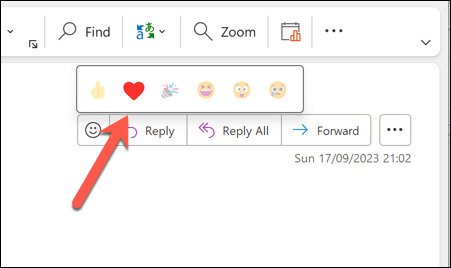 كيفية استخدام ردود الفعل في Microsoft Outlook Image 3