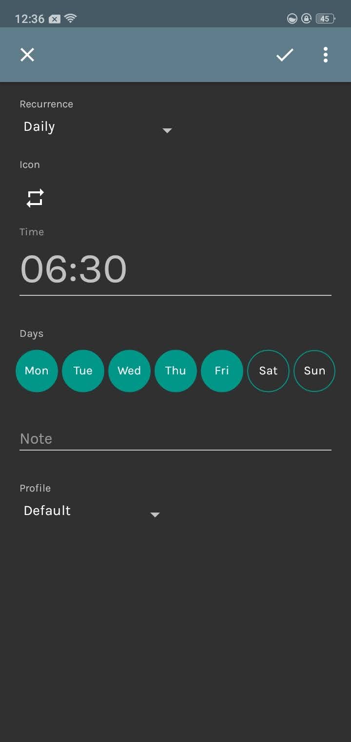 Amdroid Set Alarm