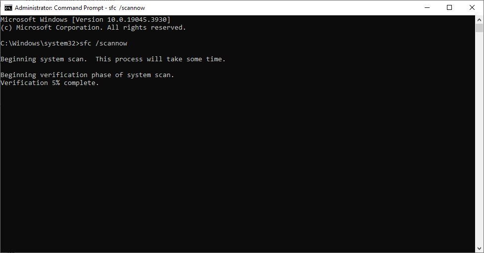 اكتب "SFC /Scannow" واضغط على Enter