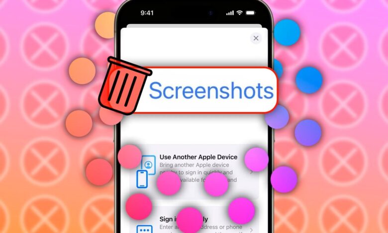 أستخدم اختصار iPhone هذا لحذف لقطات شاشة قديمة بسهولة