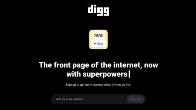 عادت Digg ، "الصفحة الرئيسية للإنترنت" ، (بمساعدة من الذكاء الاصطناعي)