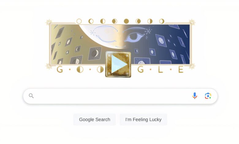 أنا مدمن على لعبة Google Doodle هذه بناءً على دورة القمر