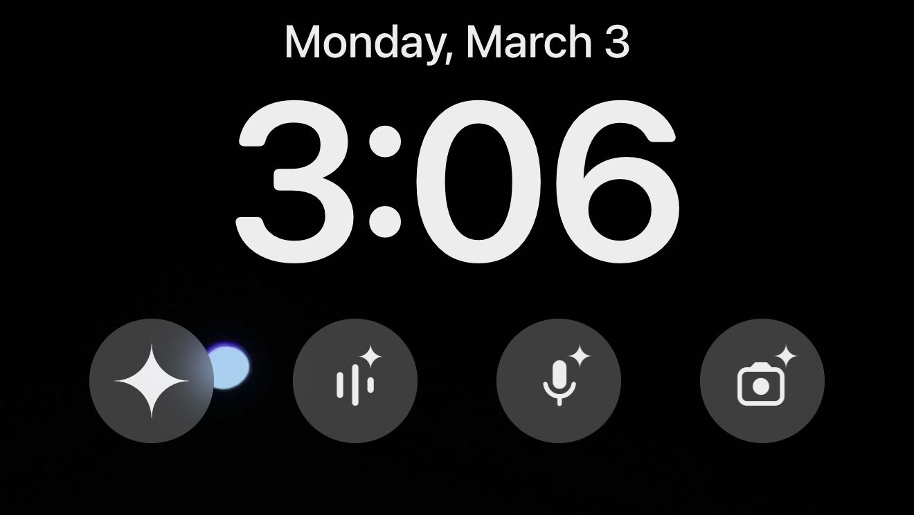 Google Gemini iPhone Lock Screen Widgets. 