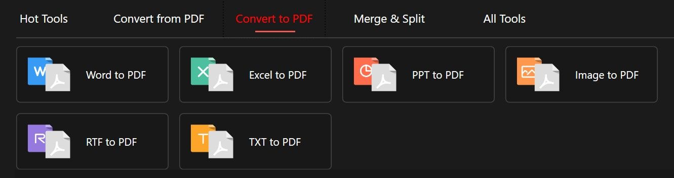 PDFGEAR: تحويل إلى PDF